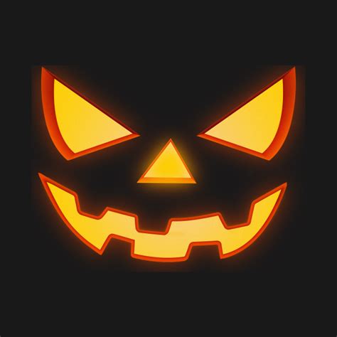 Scary Halloween Horror Pumpkin Face - Horror - T-Shirt | TeePublic