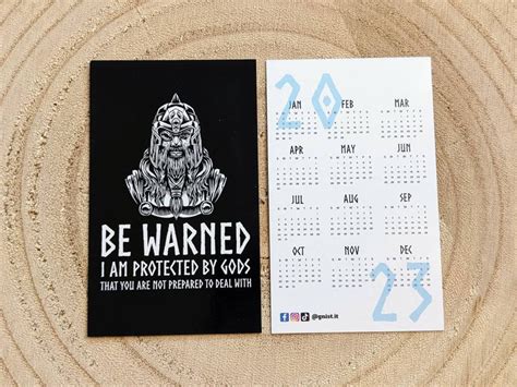 Viking Calendar 2023 Viking Pocket Calendar Small Viking - Etsy Canada