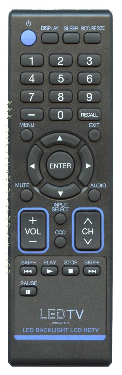 Buy SANSUI 076K0UU011 TV Remote Control