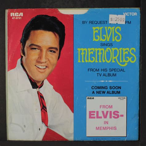 Elvis Presley Memories Of Christmas Vinyl Records and CDs For Sale ...