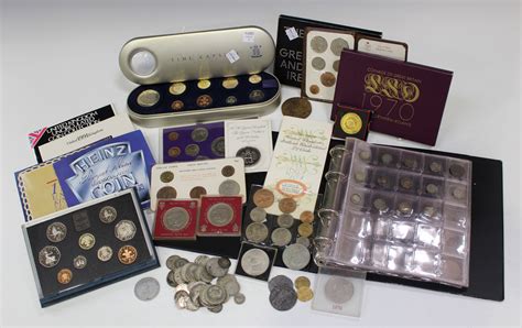 A collection of Royal Mint and other collectors' coins, a small ...