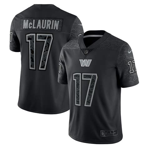 Men's Washington Commanders Terry McLaurin Nike Black RFLCTV Limited Jersey