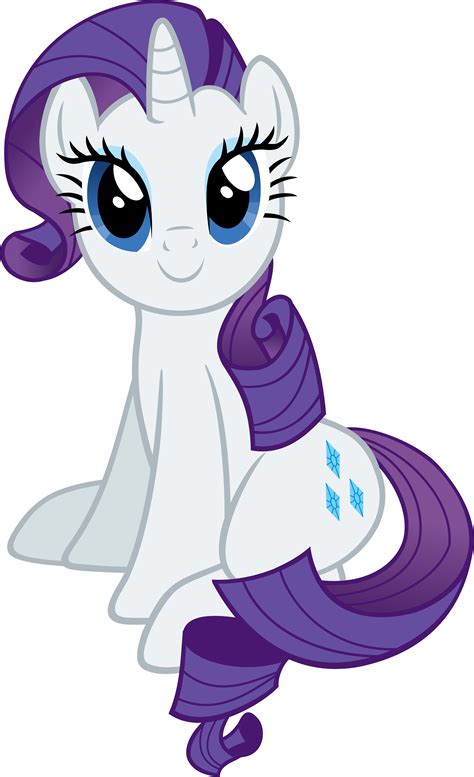 an image of a cartoon pony with big eyes and purple hair, sitting on the ground