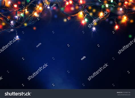 Colorful Christmas Lights Background Stock Photo 767683156 | Shutterstock