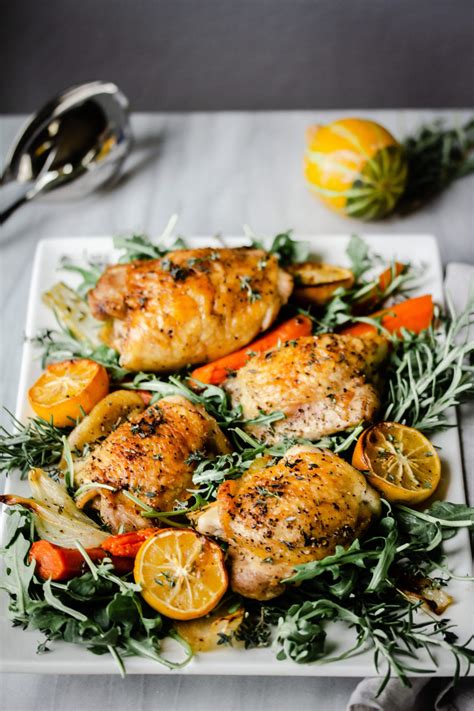 Roast Chicken Thighs with Carrots and Fennel - Live Life - Love Food