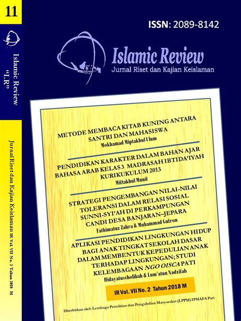 Archives | Islamic Review: Jurnal Riset dan Kajian Keislaman