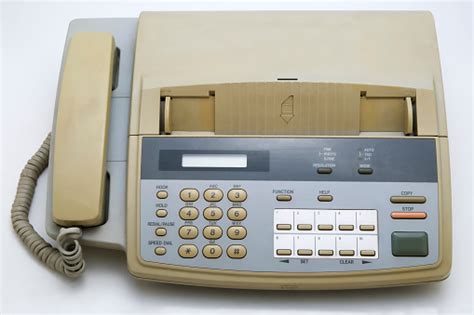 Old Fax Machine Stock Photo - Download Image Now - iStock