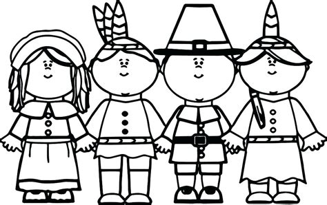 Pilgrim And Indian Coloring Pages at GetColorings.com | Free printable ...