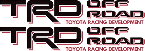 Toyota TRD Off Road 4x4 Tundra/Tacoma Sport Truck Decal/Sticker X2!