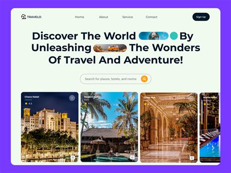 Travelo -Travel Agency by Hammad Arif on Dribbble