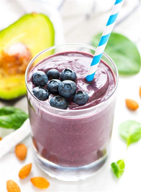 Blueberry Banana Avocado Smoothie Recipe for Glowing Skin!