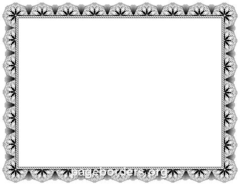 Black Certificate Border: Clip Art, Page Border, and Vector Graphics