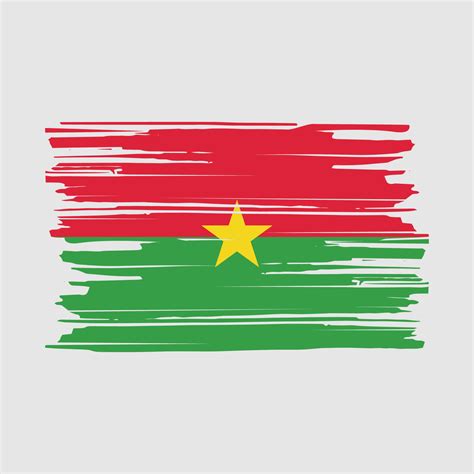 Burkina Faso Flag Brush 20446177 Vector Art at Vecteezy