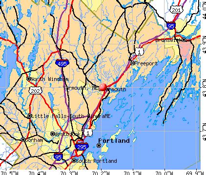 Map Of Yarmouth Maine | Draw A Topographic Map