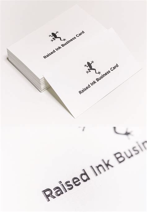 Raised Ink Business Cards & Rounded Corner | Aladdinprint.com