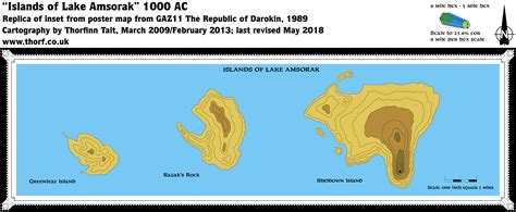 GAZ11 Islands of Lake Amsorak | Atlas of Mystara