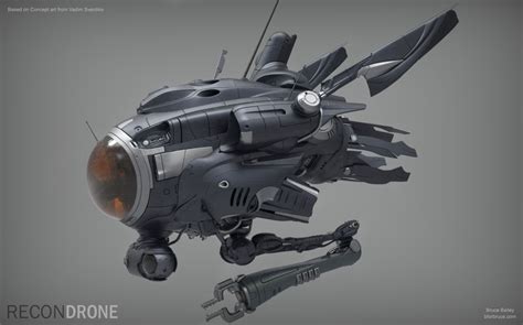 Recon Drone by BruceBailey91 | Sci-Fi | 3D | CGSociety | Drone design ...