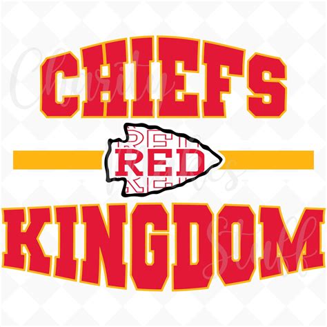 Kansas City Chiefs Red Kingdom DIGITAL FILE Svg Dxf Eps - Etsy