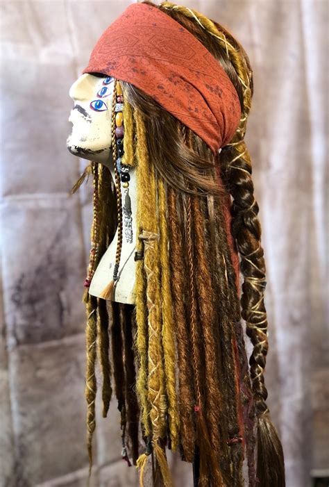 Jack Sparrow Wig Screen Accurate Hand Made Costume - Etsy