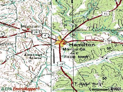 Hamilton, Alabama (AL 35570) profile: population, maps, real estate, averages, homes, statistics ...