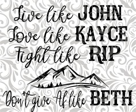 Yellowstone, SVG, PNG Cricut, Silhouette, Sublimation, Beth, Rip, Kayce ...