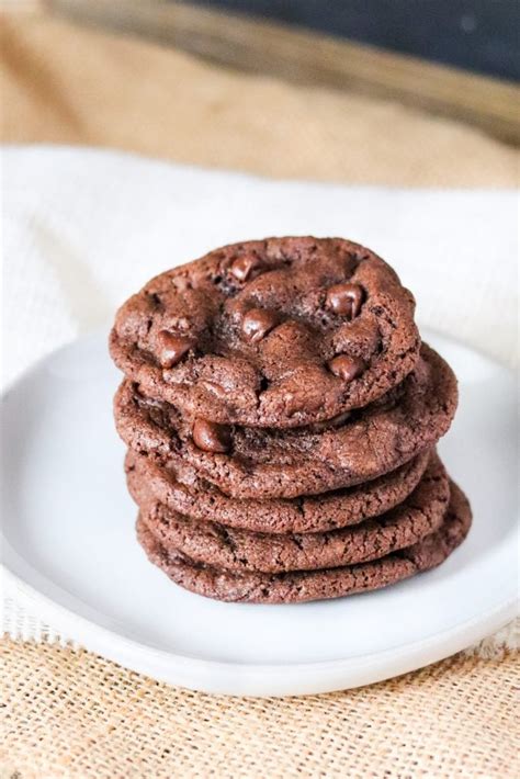 Double Chocolate Chip Cookies • Domestic Superhero