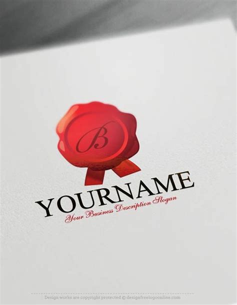 Free Logo Maker – Stamp Notary Logo Templates Letter Logo Maker ...