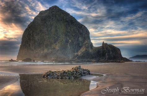 Cannon Beach Oregon Haystack Rock Painting Art & Collectibles etna.com.pe