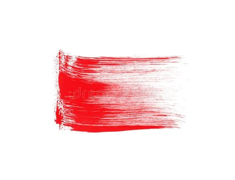 Red Paint Brush for Draw Isolated on White Stock Illustration ...