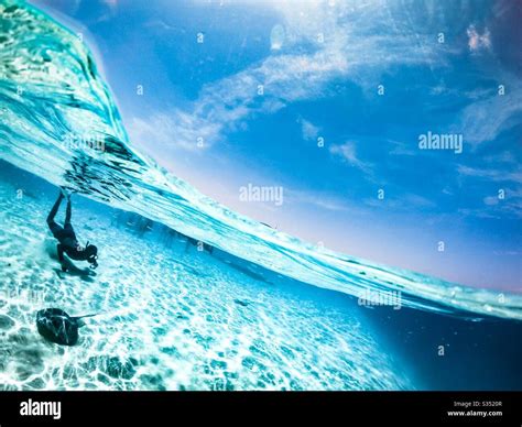 Shallow diving in San andres Colombia Stock Photo - Alamy