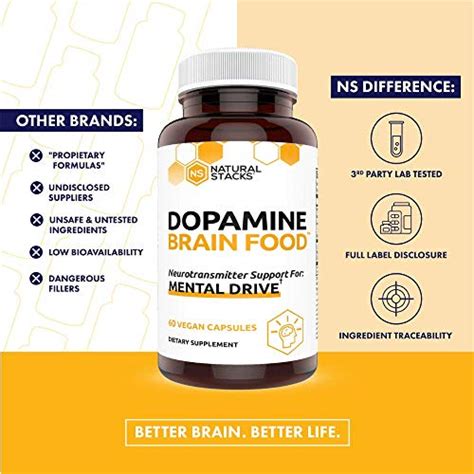 Dopamine Focus Supplement & Memory Supplement for Brain w/ L-Tyrosine ...