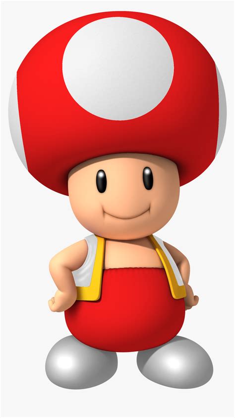 Super Mario Mushroom Png - Red Toad From Mario, Transparent Png - kindpng