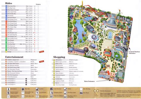 Tivoli Gardens - 2009 Park Map