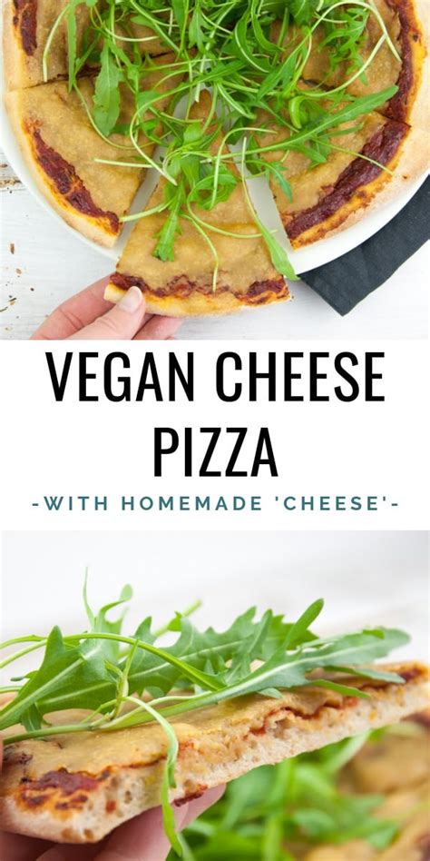 Vegan Cheese Pizza Recipe - Elephantastic Vegan