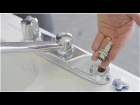 Faucet Repair : How to Repair a Dripping Kitchen Two-Handle Faucet - YouTube