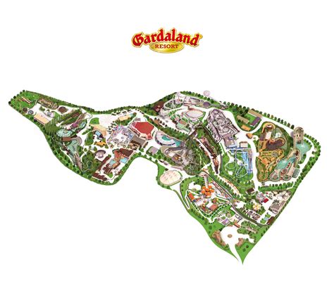 monkease - Gardaland Map - 3D Illustration