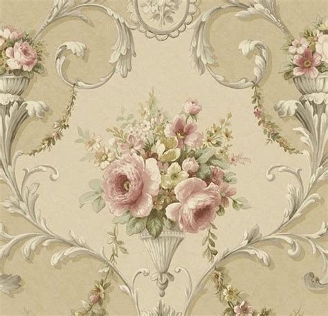 Vintage Victorian Rose Bouquet Wallpaper Antique Shabby Chic, Country ...