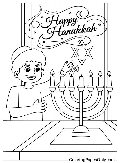 Hanukkah Coloring Page - Free Printable Coloring Pages