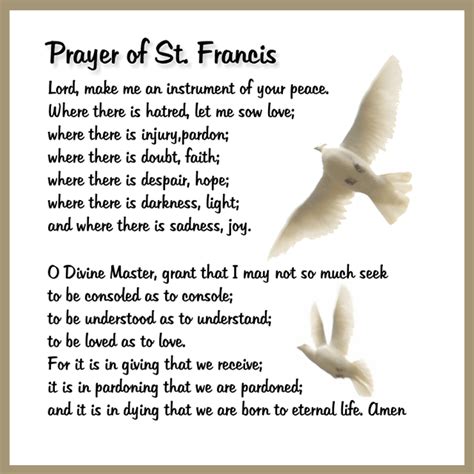 Free Printable St Francis Prayer