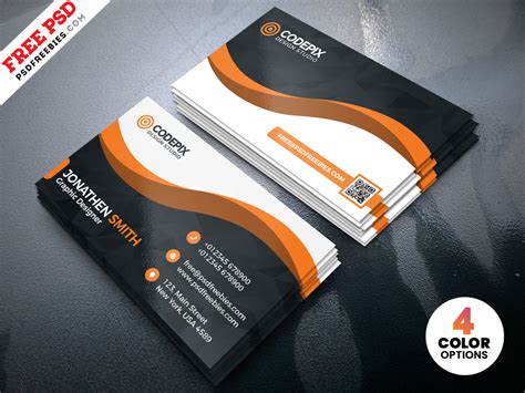 Modern Business Card Designs Template PSD | PSDFreebies.com