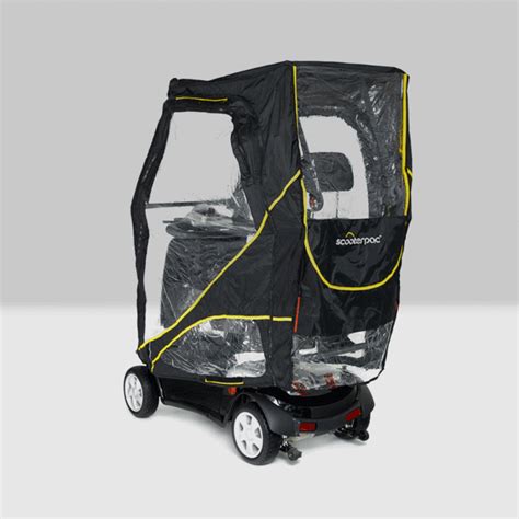 This foldable + deployable canopy for mobility scooters was designed to protect you from the ...