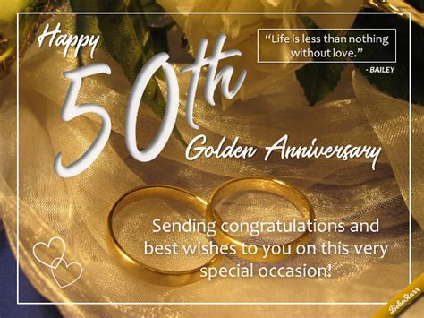 For A 50th Wedding Anniversary. Free Milestones eCards, Greeting Cards | 123 Greetings