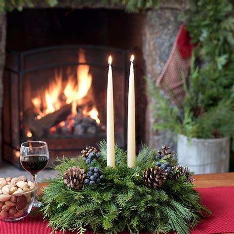 Rustic Christmas Table Centerpieces - Harbor Farm Wreaths