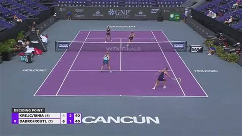 Krejcikova/Siniakova vs Dabrowski/Routliffe - Highlights | WTA Finals ...