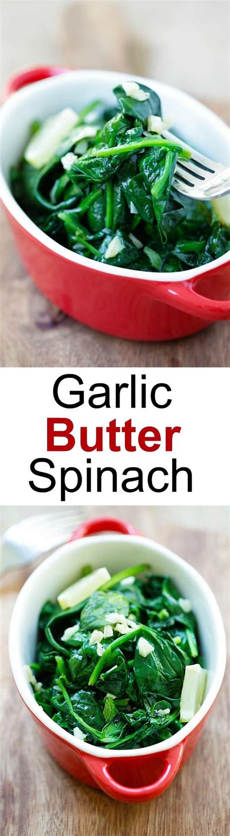 Garlic Butter Sauteed Spinach (Best Spinach Recipe!) - Rasa Malaysia