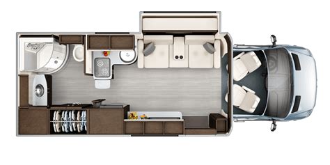 Luxury Small Motorhome Floorplans Best Class B Rv Floorplans With | My ...