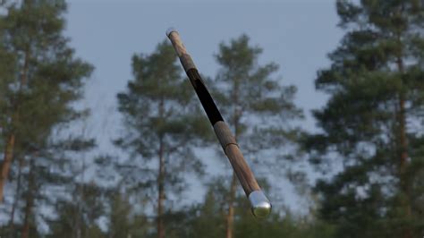 3D Staff Quarterstaff Model - TurboSquid 1708484