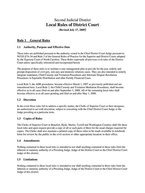 Second Judicial District - The North Carolina Court System: Fill out ...