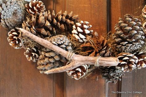 DIY Pottery Barn Wreath: Knock-Off Faux Antler Wreath - Angie Holden The Country Chic Cottage