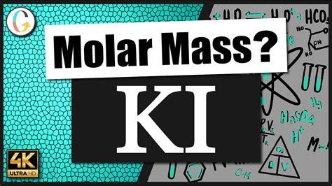 How to find the molar mass of KI (Potassium Iodide) - YouTube